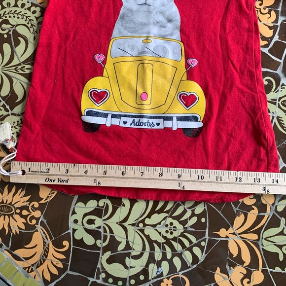 FADED GLORY Girls Kitty Print Shirt Sz:5 - Picture 5 of 6